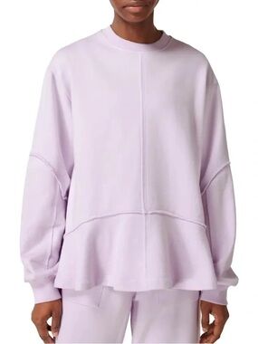 Sweaty Betty Revive Cotton Blend Sweatshirt Light Purple Outdoors Sporty Medium